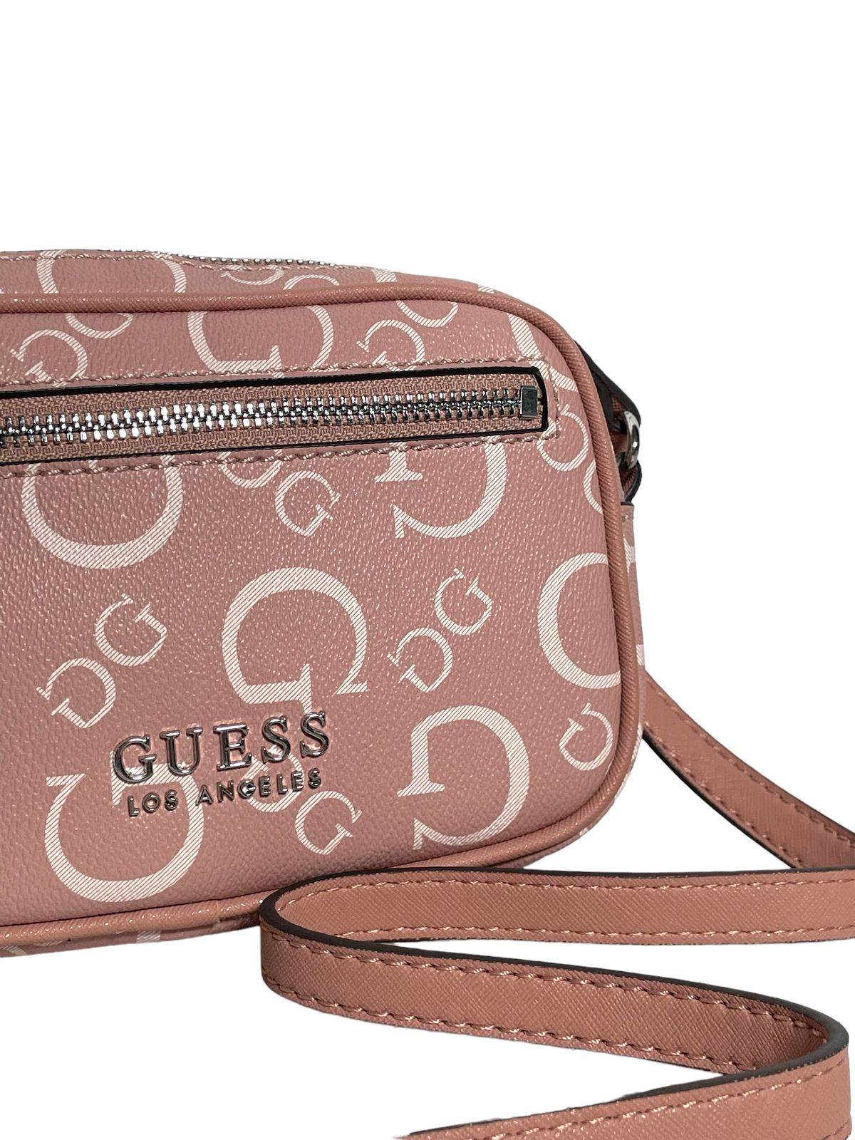 Bolsa Guess Rosa y Café